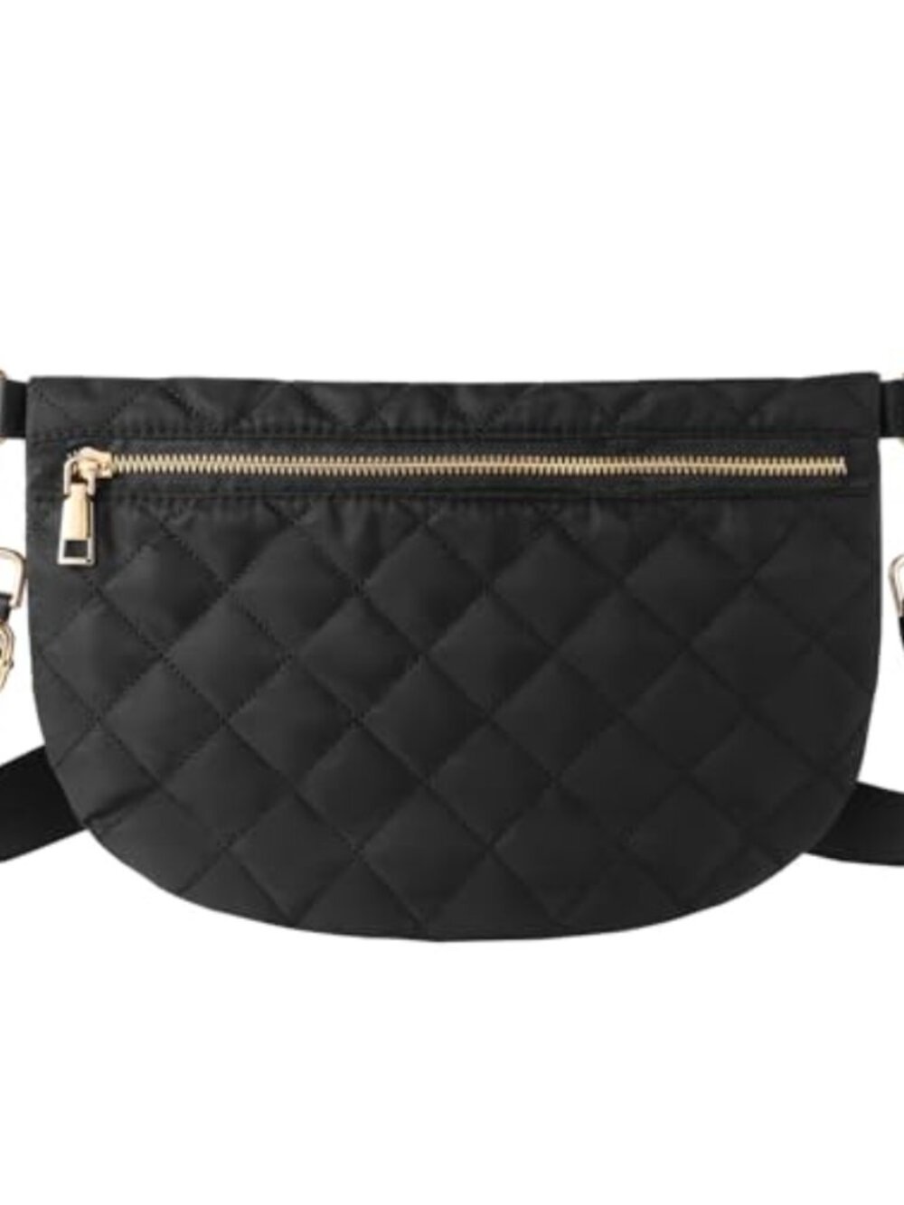 Quilted Puffer Crossbody Bag Nylon Sling Purse Belt Bag Fanny Pack